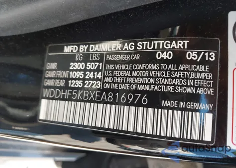 2014 Mercedes-Benz E 350 E 350 Luxury from USA, damaged, VIN WDDHF5KBXEA816976